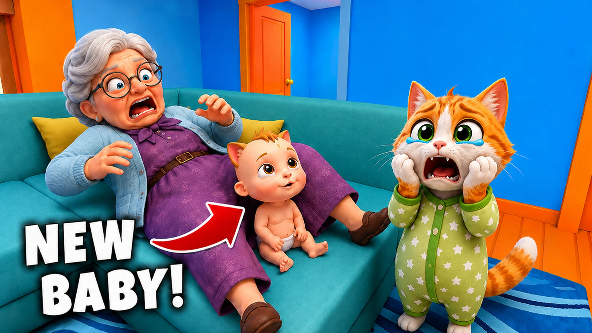 Mad Cat Chaos VS Angry Granny screenshot